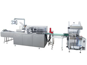 Automatic Cartoning machine with shrink film packing machine 